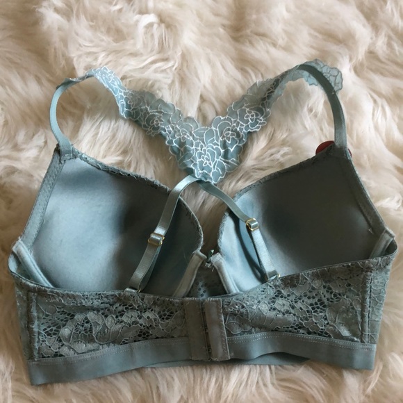 Flower lace push up bra crossed strap - Picture 8 of 8